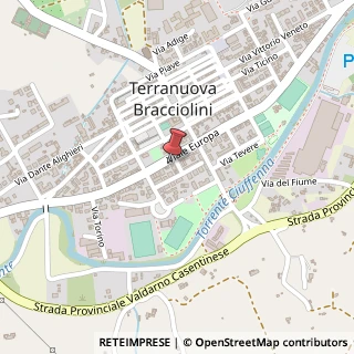 Mappa Viale Europa, 44, 52028 Terranuova Bracciolini, Arezzo (Toscana)