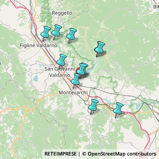 Mappa Via Pratomagno, 52028 Terranuova Bracciolini AR, Italia (6.46273)