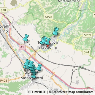 Mappa Via Pratomagno, 52028 Terranuova Bracciolini AR, Italia (2.22313)