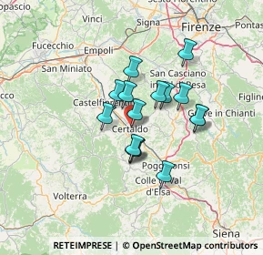 Mappa Piazzetta del Vicariato, 50052 Certaldo FI, Italia (9.96133)
