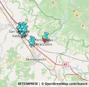 Mappa Via Antonio Gramsci, 52028 Terranuova Bracciolini AR, Italia (3.94667)