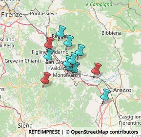 Mappa Via Antonio Gramsci, 52028 Terranuova Bracciolini AR, Italia (9.16917)