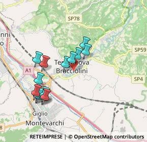 Mappa Via Antonio Gramsci, 52028 Terranuova Bracciolini AR, Italia (1.77214)