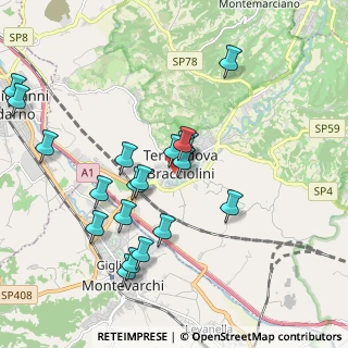 Mappa Via I Maggio, 52028 Terranuova Bracciolini AR, Italia (1.986)