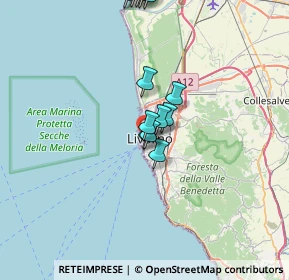 Mappa Via del Molo Mediceo, 57123 Livorno LI, Italia (6.97846)
