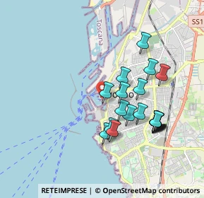 Mappa Via del Molo Mediceo, 57123 Livorno LI, Italia (1.782)