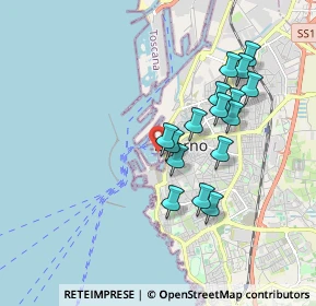 Mappa Via del Molo Mediceo, 57123 Livorno LI, Italia (1.67625)