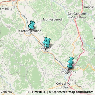 Mappa Via Fiorentina, 50052 Certaldo FI, Italia (7.16667)