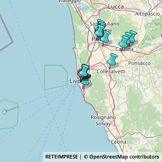 Mappa Via Fagiuoli, 57125 Livorno LI, Italia (14.155)