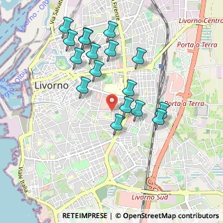 Mappa Via Ernesto Manasse, 57125 Livorno LI, Italia (0.95412)