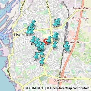 Mappa Via Ernesto Manasse, 57125 Livorno LI, Italia (0.731)