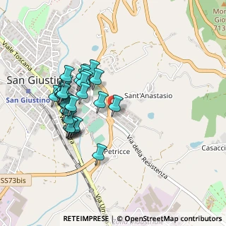 Mappa Via Monte Rosa, 06016 San Giustino PG, Italia (0.44483)