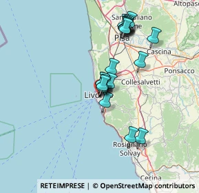 Mappa Via Enrico Mayer, 57125 Livorno LI, Italia (12.7945)