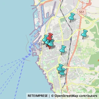 Mappa Via Enrico Mayer, 57125 Livorno LI, Italia (1.34273)