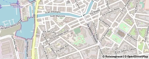 Mappa Livorno
