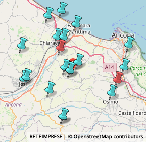 Mappa 60020 Agugliano AN, Italia (8.4125)