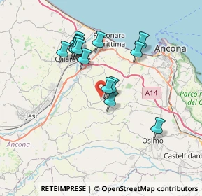 Mappa 60020 Agugliano AN, Italia (6.56333)