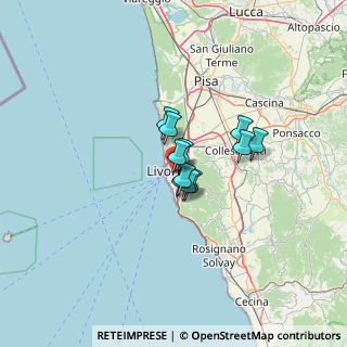 Mappa Viale Guglielmo Marconi, 57125 Livorno LI, Italia (7.15273)