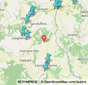 Mappa Via Capannacce, 56035 Casciana Terme Lari PI, Italia (2.77727)