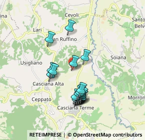 Mappa Via Capannacce, 56035 Casciana Terme Lari PI, Italia (1.6685)