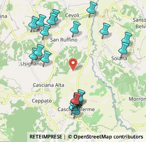 Mappa Via Capannacce, 56035 Casciana Terme Lari PI, Italia (2.4005)