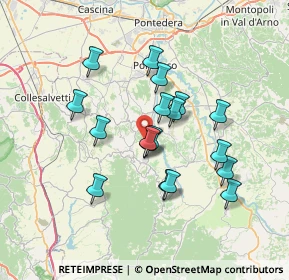 Mappa Via Capannacce, 56035 Casciana Terme Lari PI, Italia (6.24167)