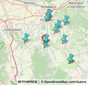 Mappa Via Capannacce, 56035 Casciana Terme Lari PI, Italia (7.21333)