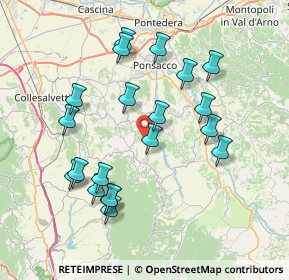 Mappa Via Capannacce, 56035 Casciana Terme Lari PI, Italia (7.758)
