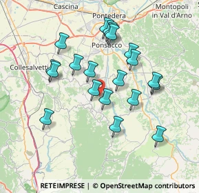 Mappa Via Capannacce, 56035 Casciana Terme Lari PI, Italia (7.0455)