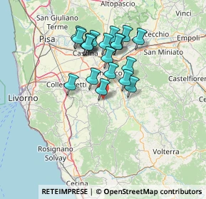 Mappa Via Capannacce, 56035 Casciana Terme Lari PI, Italia (12.141)