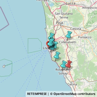 Mappa Via delle Vele, 57126 Livorno LI, Italia (6.74333)