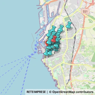 Mappa Via delle Vele, 57126 Livorno LI, Italia (0.843)