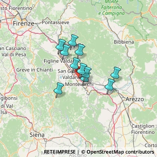 Mappa Via 3a strada Poggilupi, 52028 Terranuova Bracciolini AR, Italia (9.24818)