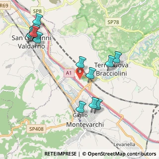 Mappa Via 3a strada Poggilupi, 52028 Terranuova Bracciolini AR, Italia (2.40846)
