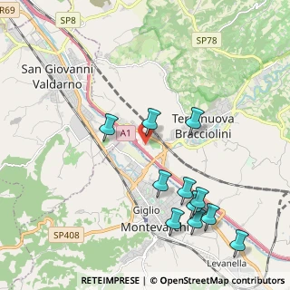 Mappa Via 3a strada Poggilupi, 52028 Terranuova Bracciolini AR, Italia (2.33818)
