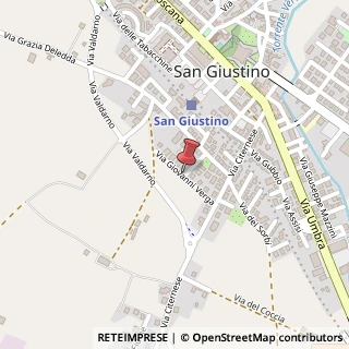 Mappa Via verga giovanni, 06016 San Giustino, Perugia (Umbria)