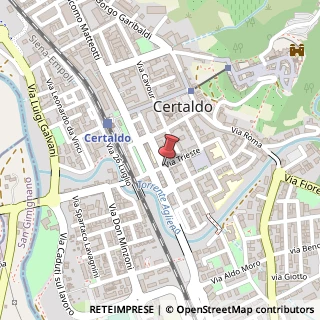 Mappa Via Giuseppe Mazzini,  59, 50052 Certaldo, Firenze (Toscana)