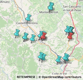 Mappa Via G.Mazzini, 50052 Certaldo FI, Italia (8.3315)