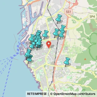 Mappa Via Filippo Venuti, 57125 Livorno LI, Italia (1.5385)