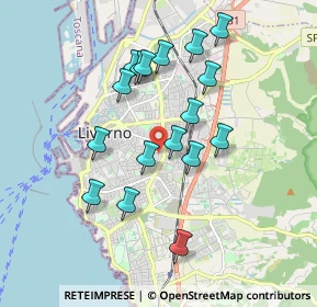 Mappa Via Filippo Venuti, 57125 Livorno LI, Italia (1.73118)