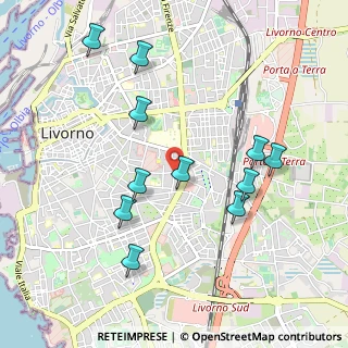 Mappa Via Filippo Venuti, 57125 Livorno LI, Italia (1.03636)