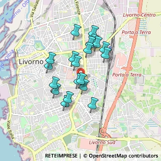 Mappa Via Filippo Venuti, 57125 Livorno LI, Italia (0.757)
