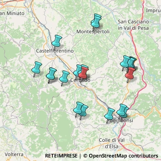Mappa Piazza della Libertà, 50052 Certaldo FI, Italia (8.318)
