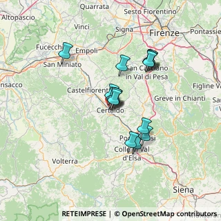 Mappa Piazza della Libertà, 50052 Certaldo FI, Italia (10.88533)