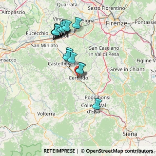 Mappa Via Trieste, 50052 Certaldo FI, Italia (16.4665)