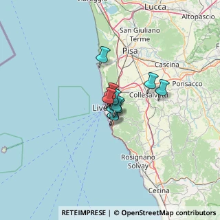 Mappa Via Pietro Coccoluto Ferrigni, 57125 Livorno LI, Italia (5.50667)