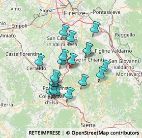 Mappa Via della Pineta, 50028 Barberino Tavarnelle FI, Italia (11.8845)
