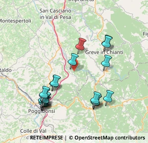 Mappa Via della Pineta, 50028 Barberino Tavarnelle FI, Italia (8.6175)