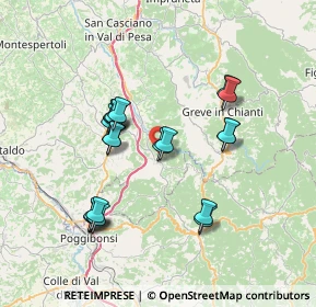 Mappa Via della Pineta, 50028 Barberino Tavarnelle FI, Italia (6.9465)