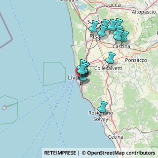 Mappa Livorno, 57125 Livorno LI, Italia (13.27529)